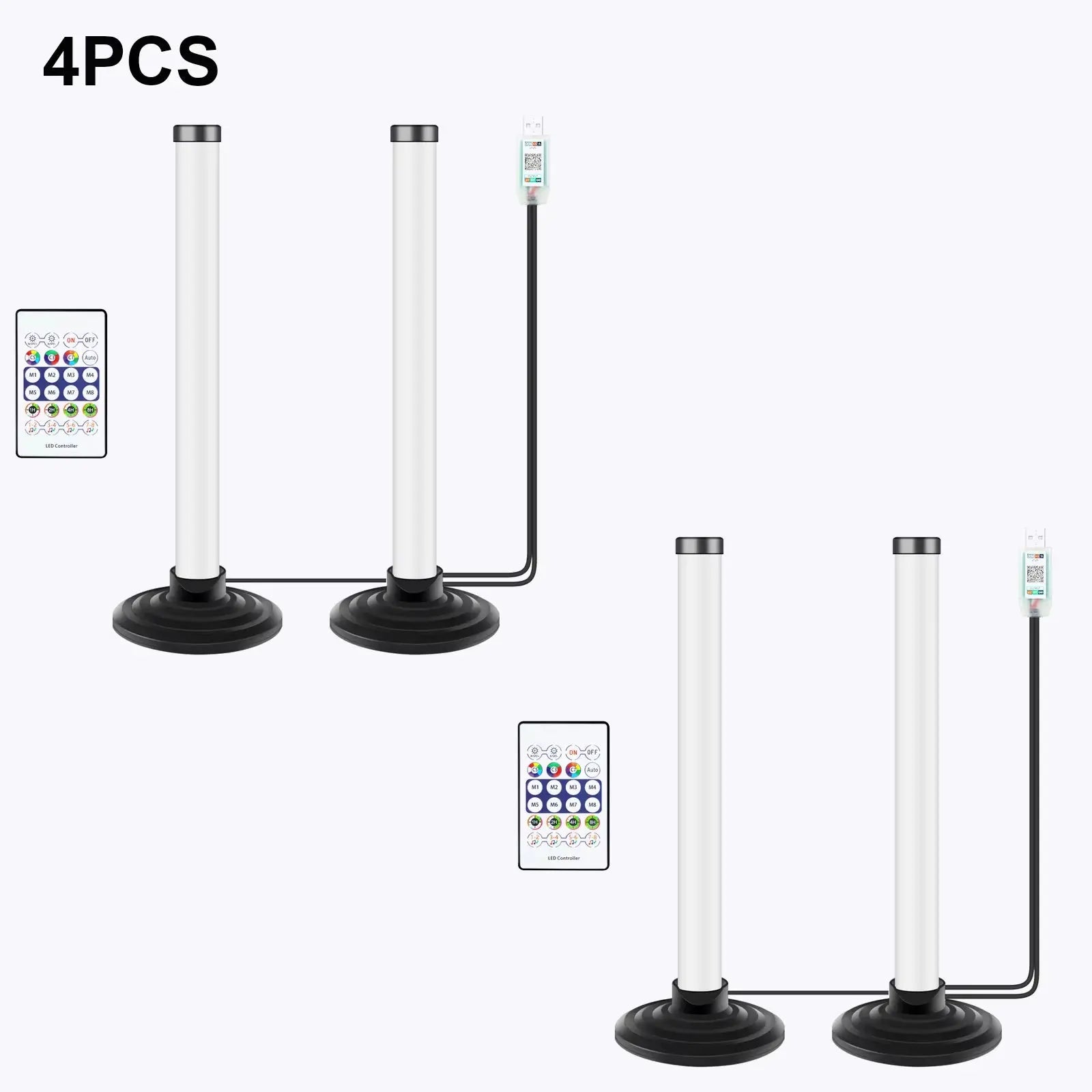 5V USB Powered RGBIC LED Light 16 Color Smart WS2812B Bluetooth APP Music Sync TV Backlights Music Rhythm RGB Bar Home Lighting