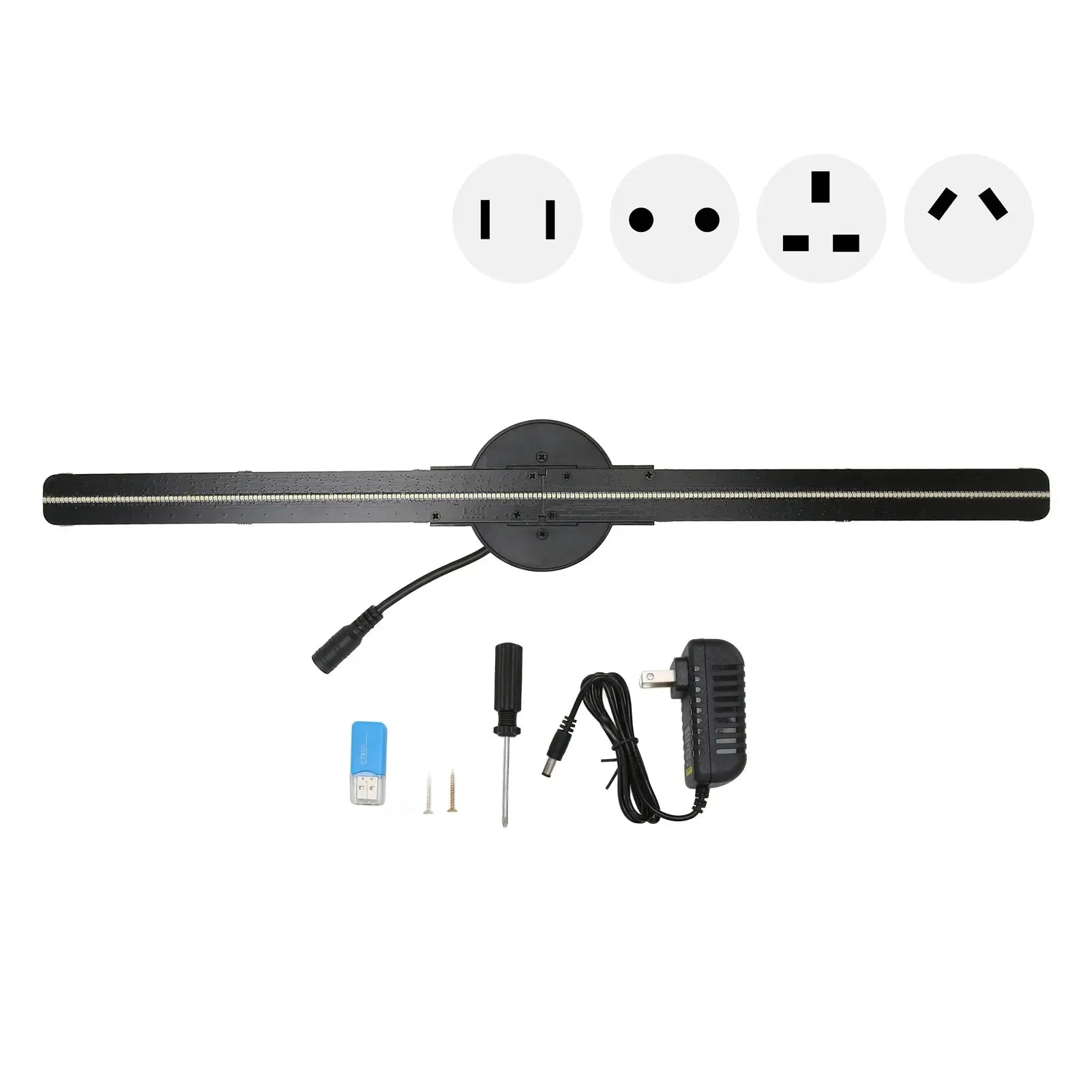 3D Hologram Fan 16.5In 2000X224 Wifi 3D Projector with 224 LED Light Beads for Business Store Advertising