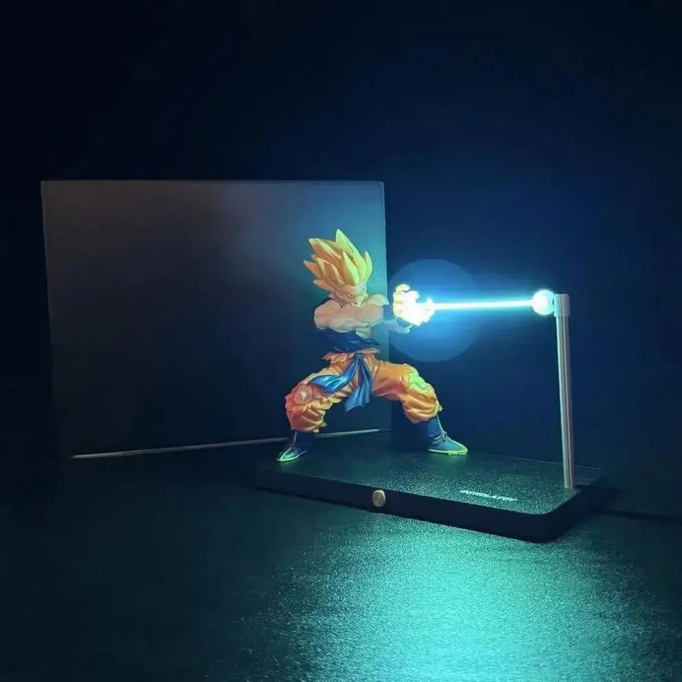 Dragon Ball Son Goku Night Light Anime Touch Kamehameha Magnetic Night Light Creative Desk Decoration Cool Model Doll Boys Gifts